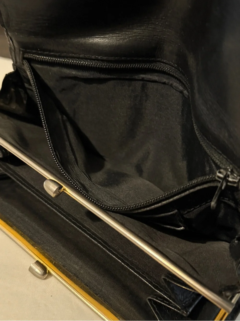 Christian Dior Black Oblique Trotter Bifold Kisslock Wallet